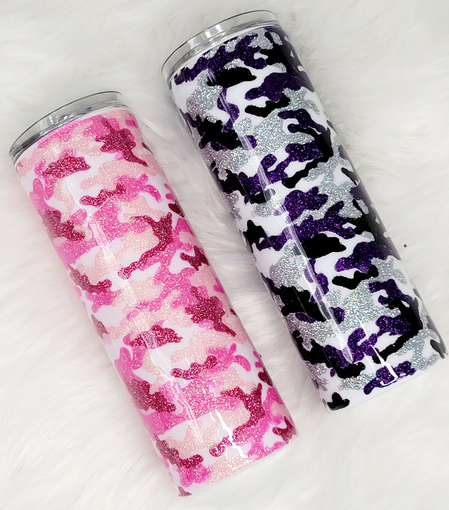 Purple Camo Tumbler