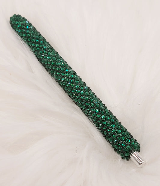 Ellegantly Blinged Pen-Green