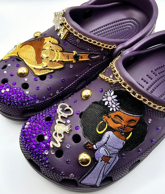 Deep Purple Crocs Pre-Made