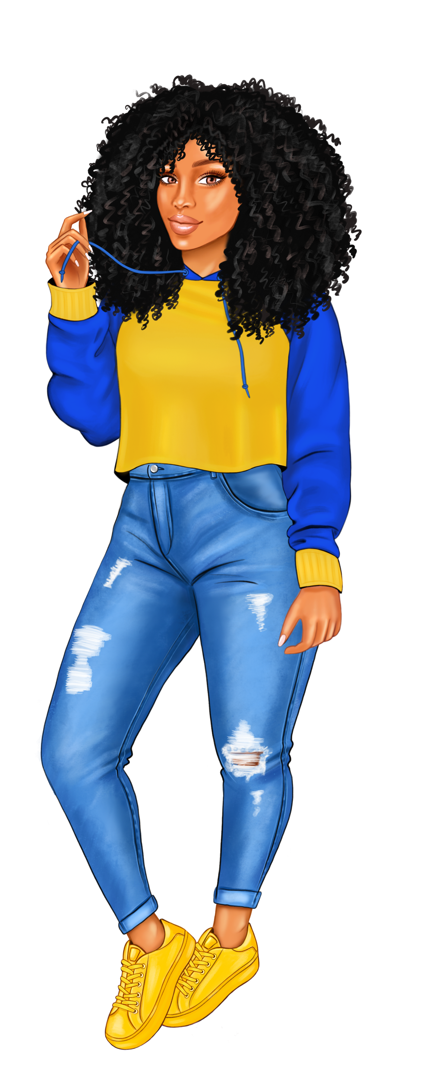 Blue and Gold Sorority Sister Bookmarks