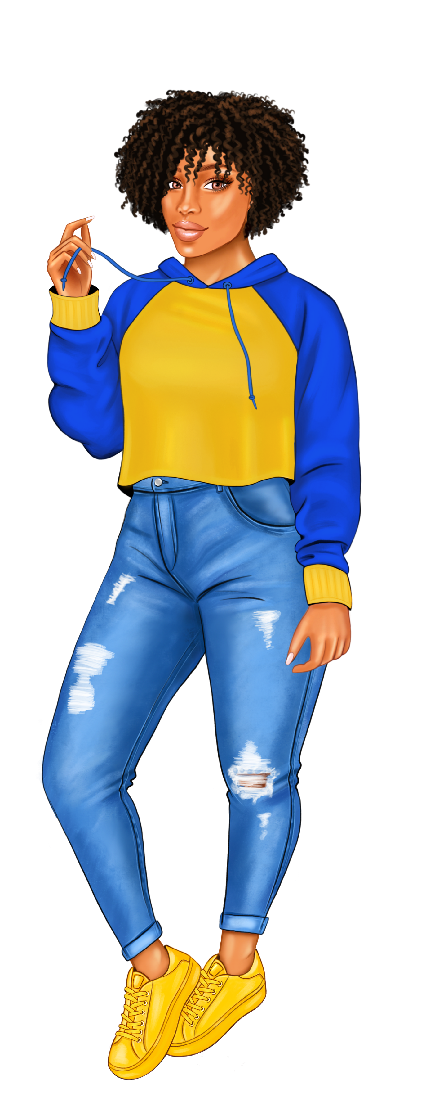 Blue and Gold Sorority Sister Bookmarks