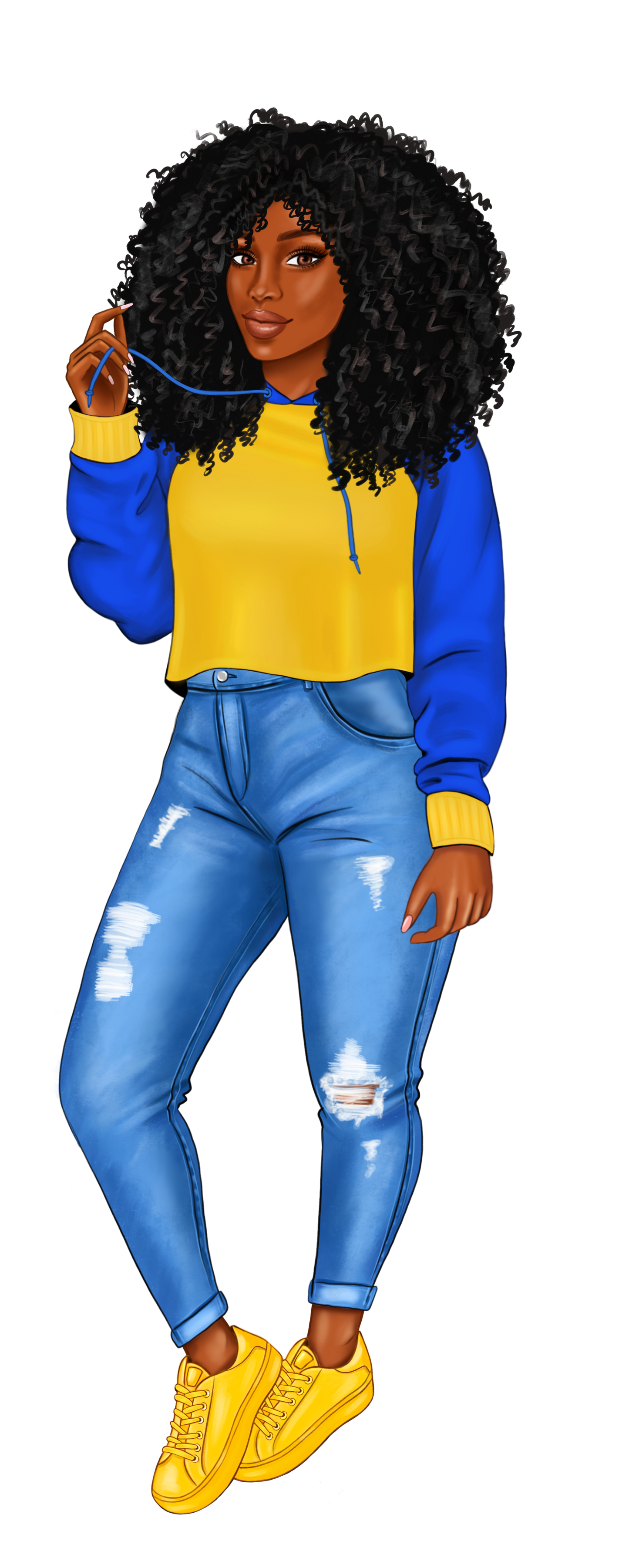 Blue and Gold Sorority Sister Bookmarks
