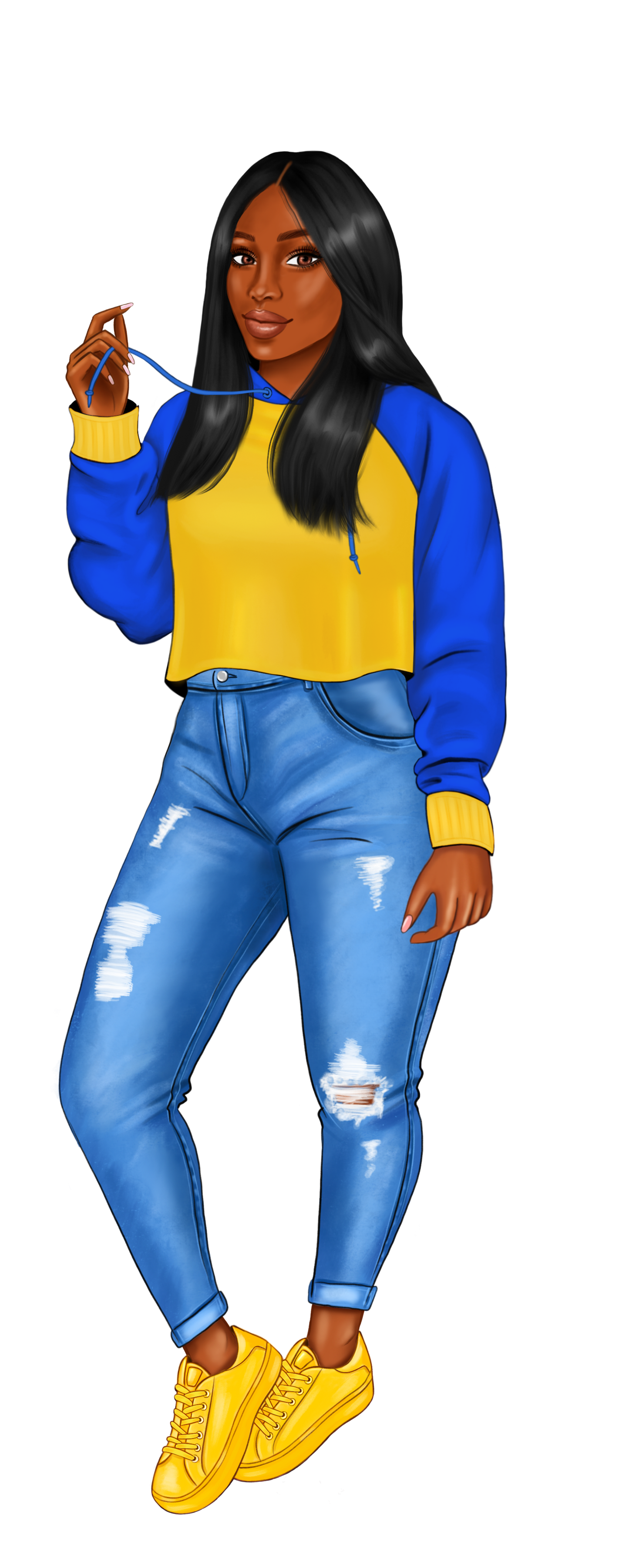 Blue and Gold Sorority Sister Bookmarks