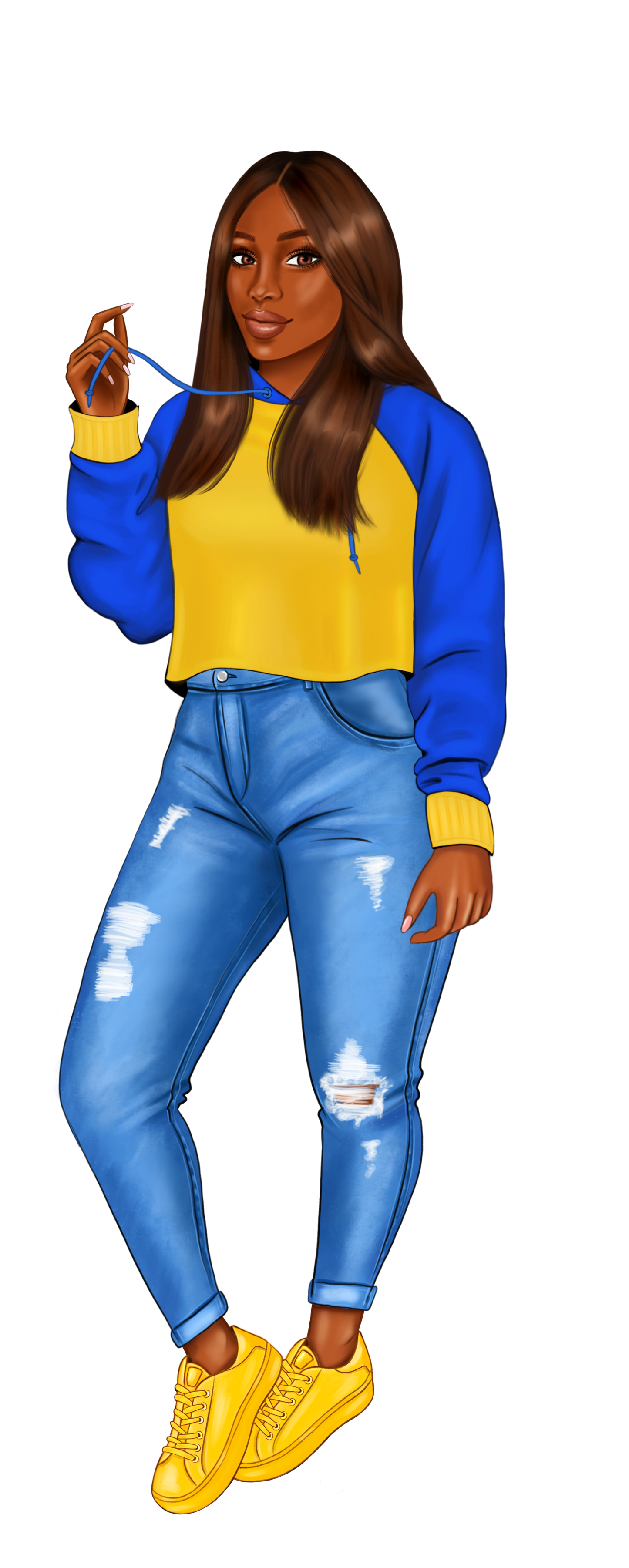 Blue and Gold Sorority Sister Bookmarks