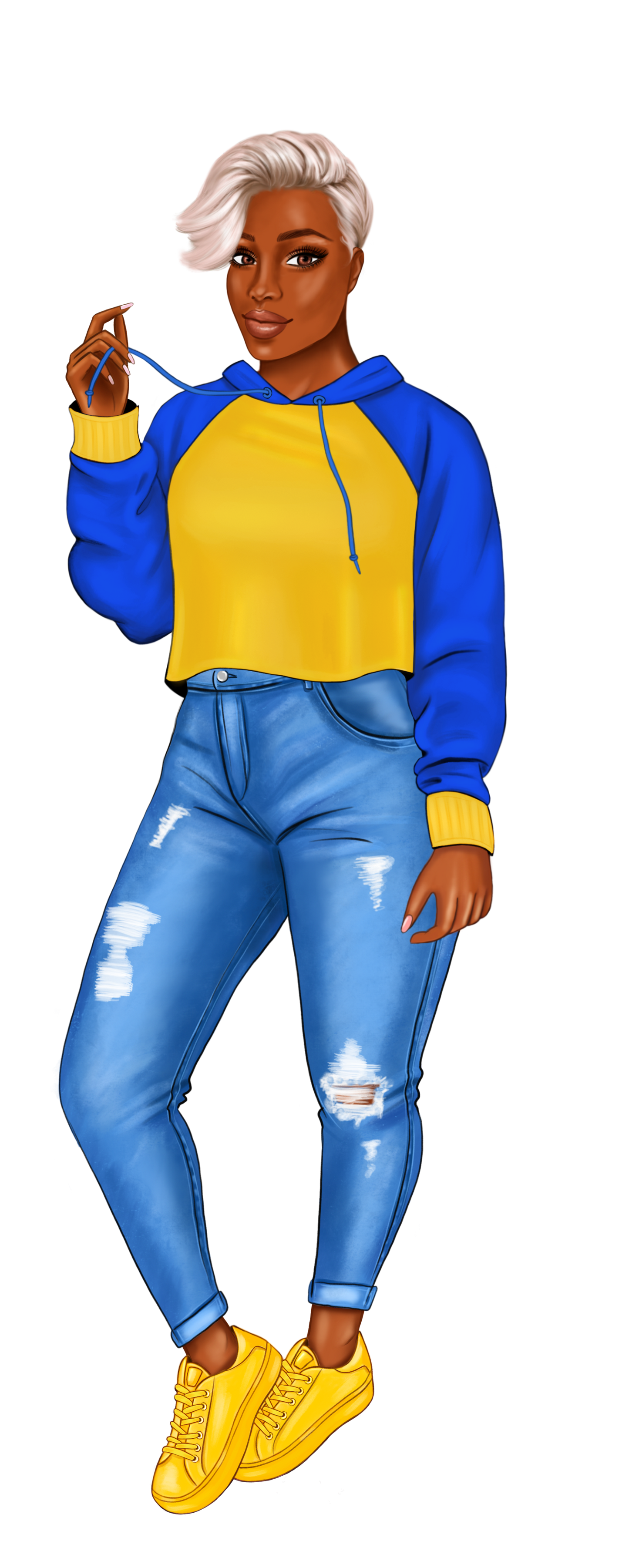 Blue and Gold Sorority Sister Bookmarks