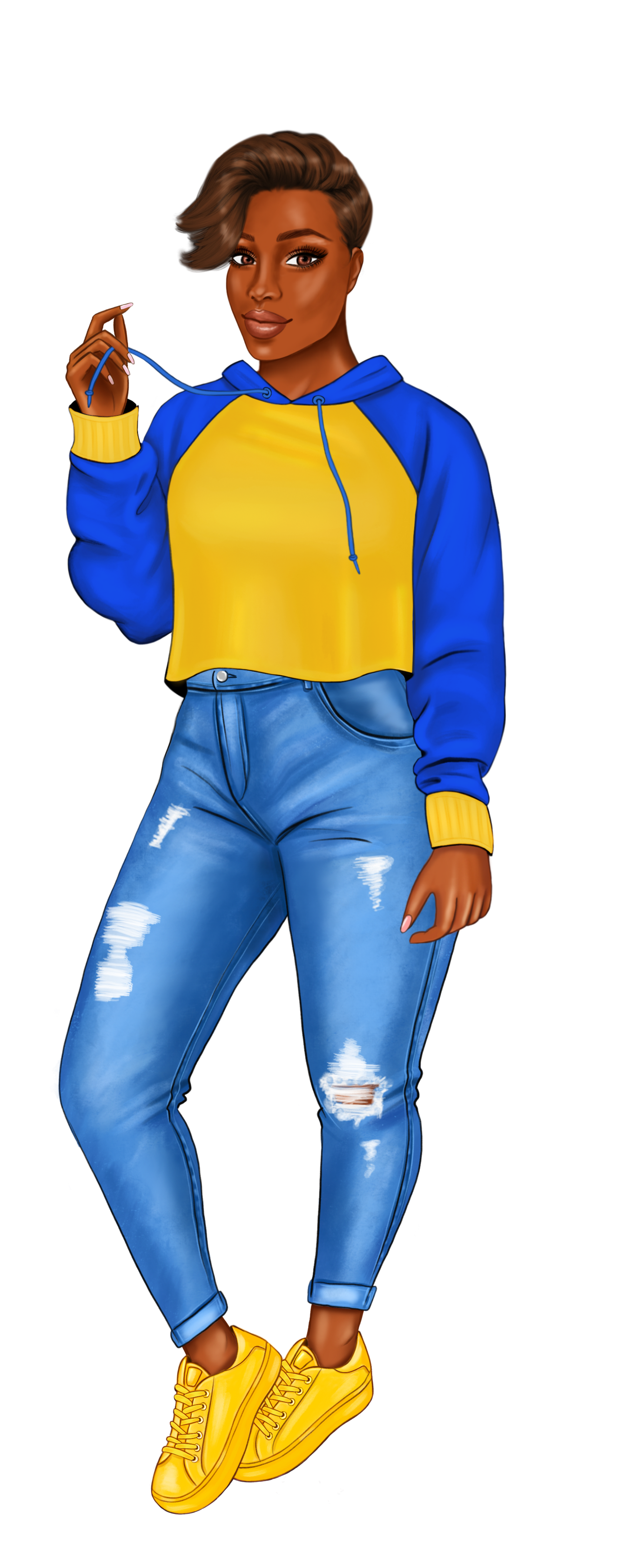 Blue and Gold Sorority Sister Bookmarks