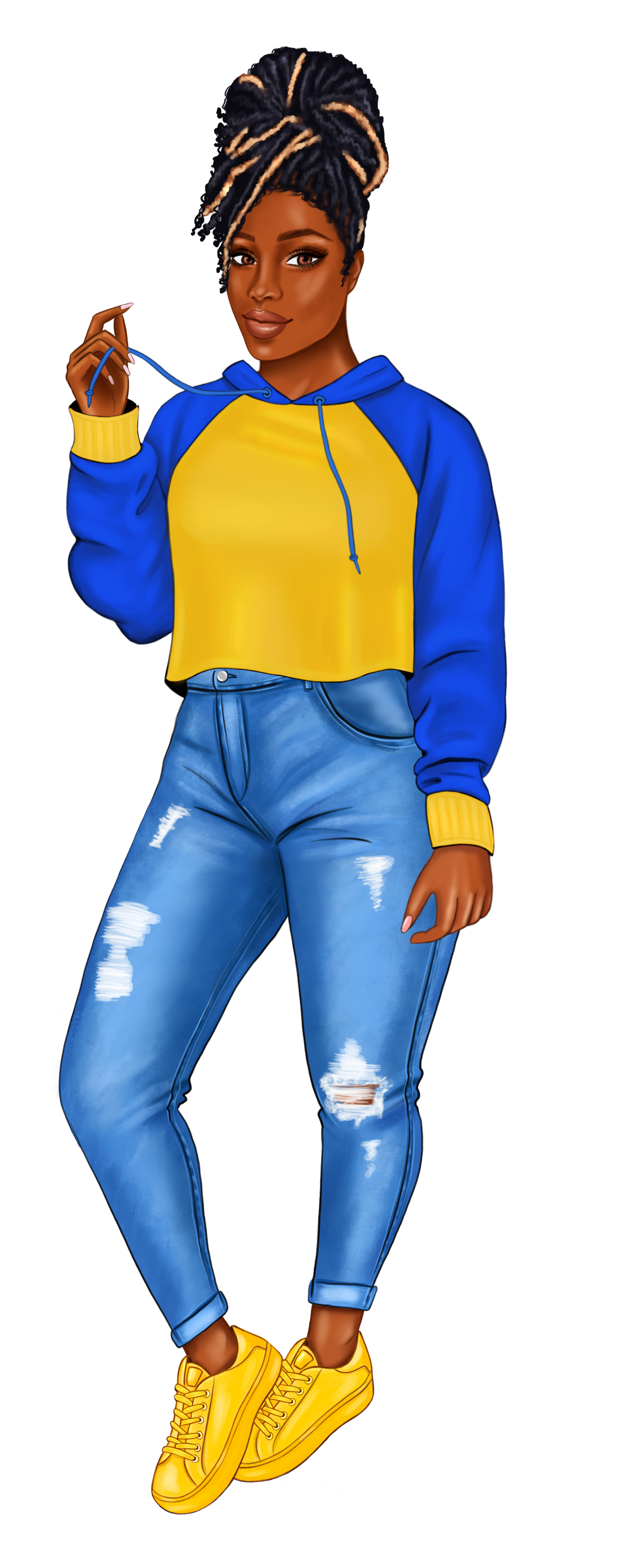 Blue and Gold Sorority Sister Bookmarks