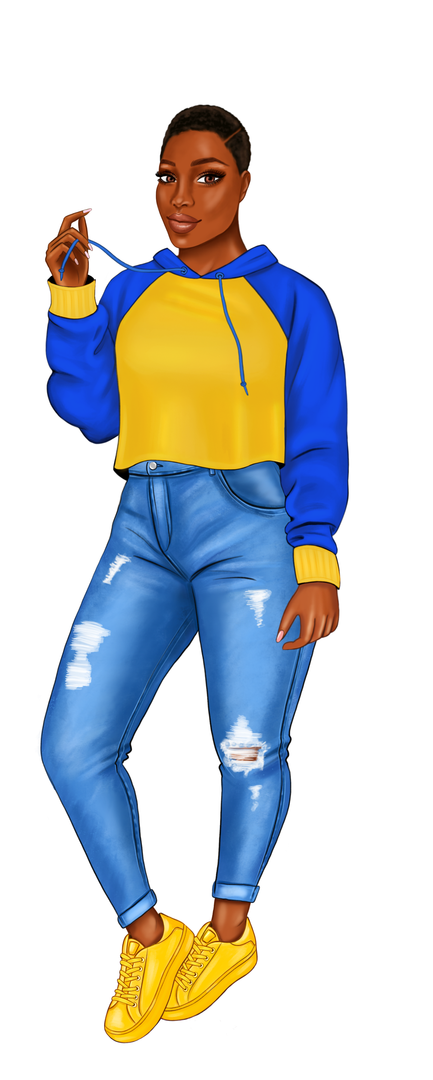 Blue and Gold Sorority Sister Bookmarks