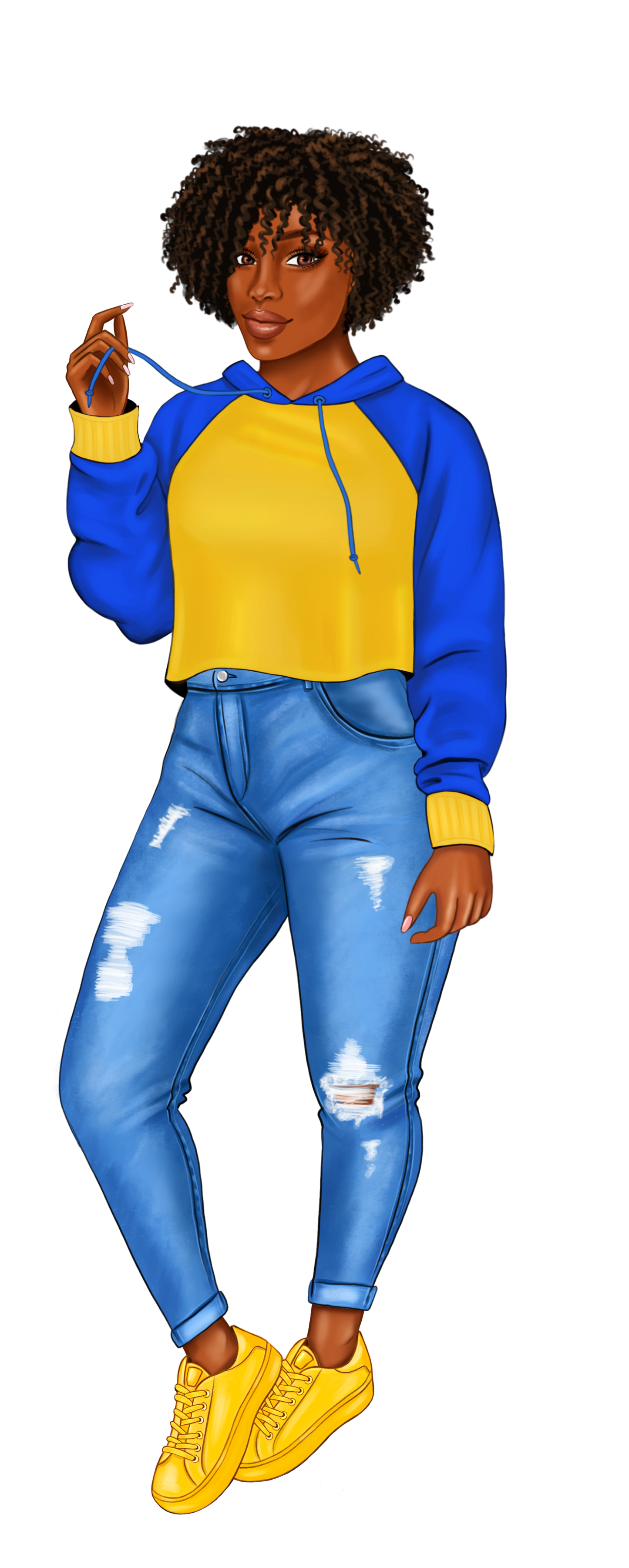 Blue and Gold Sorority Sister Bookmarks