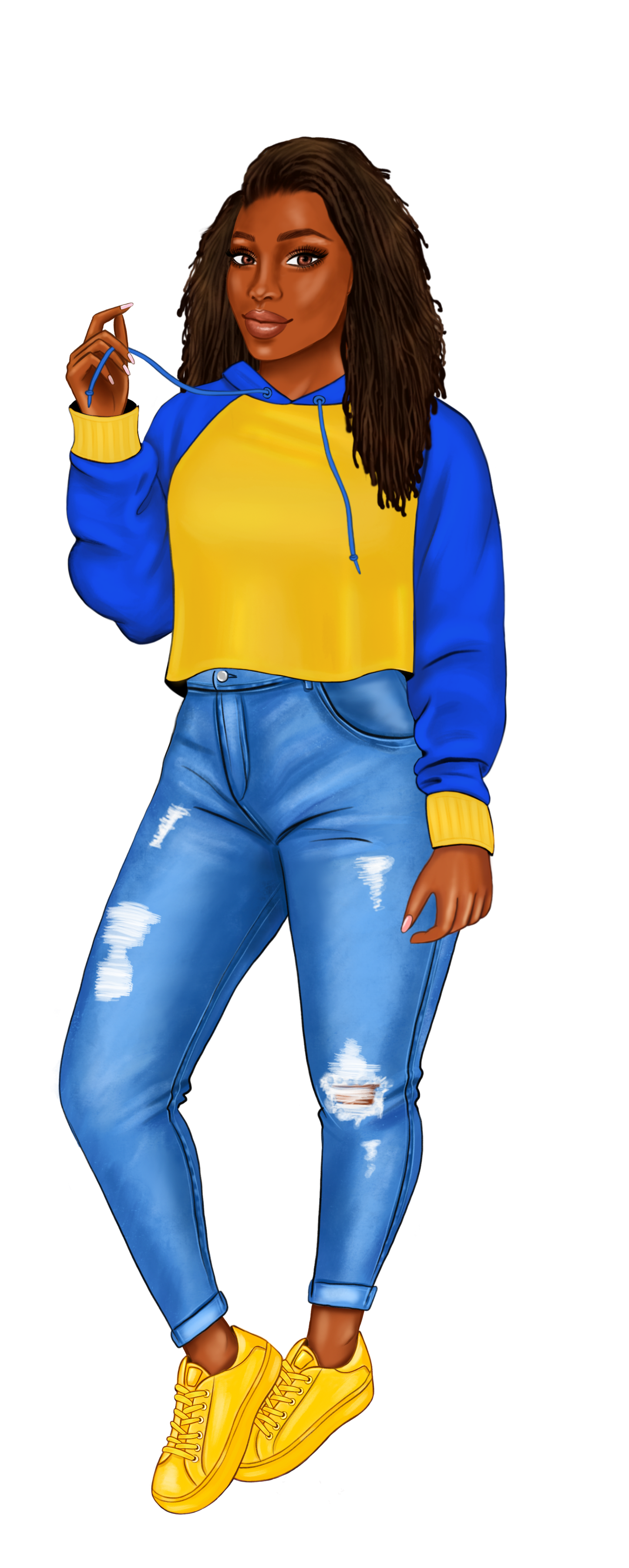Blue and Gold Sorority Sister Bookmarks