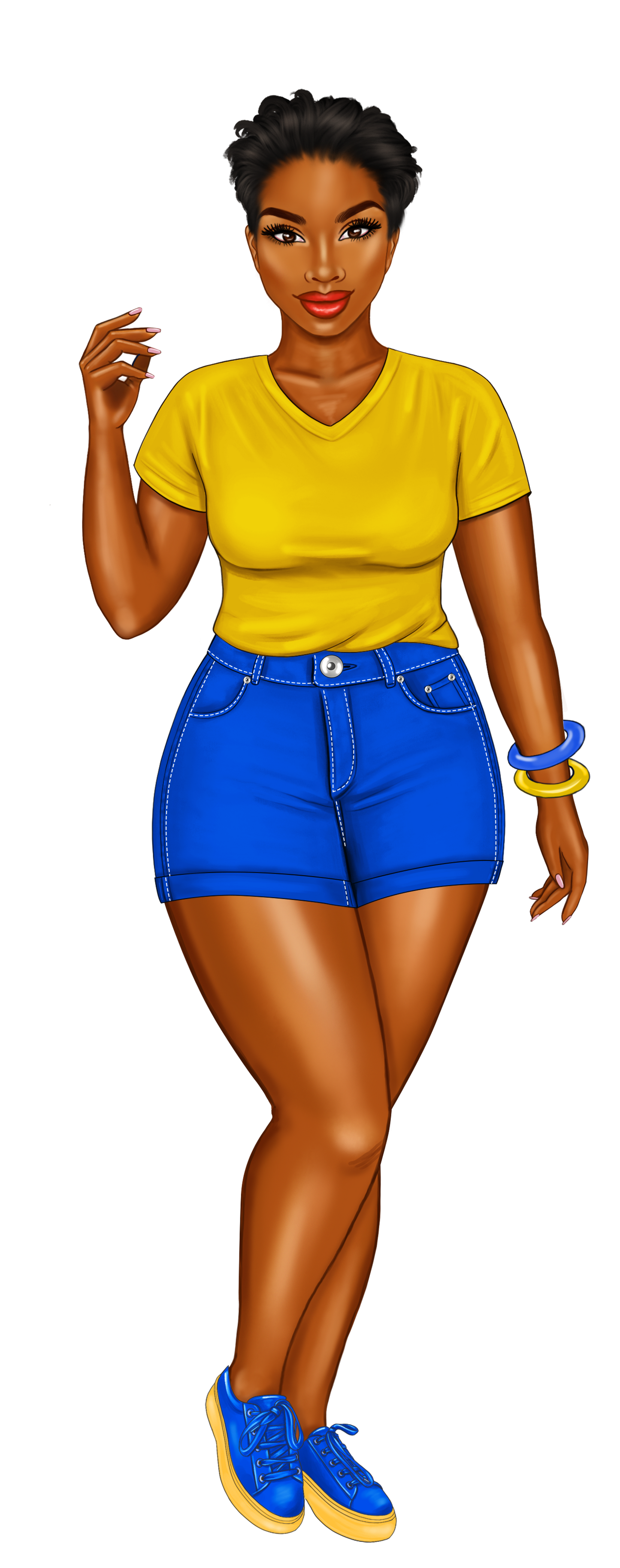 Blue and Gold Sorority Sister Bookmarks