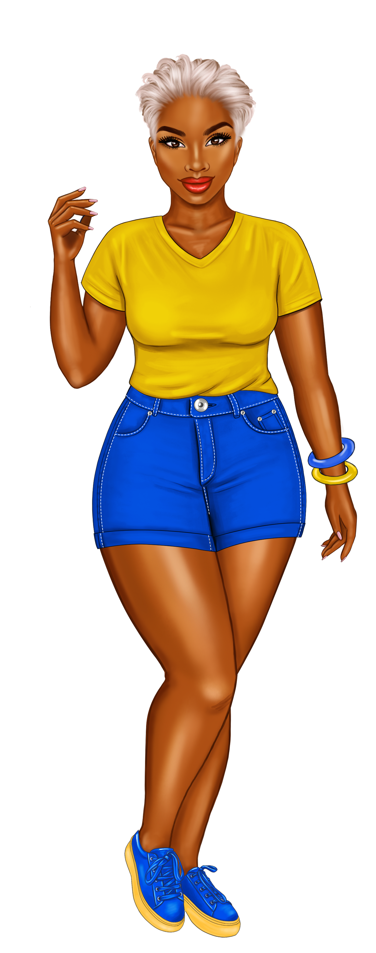 Blue and Gold Sorority Sister Bookmarks