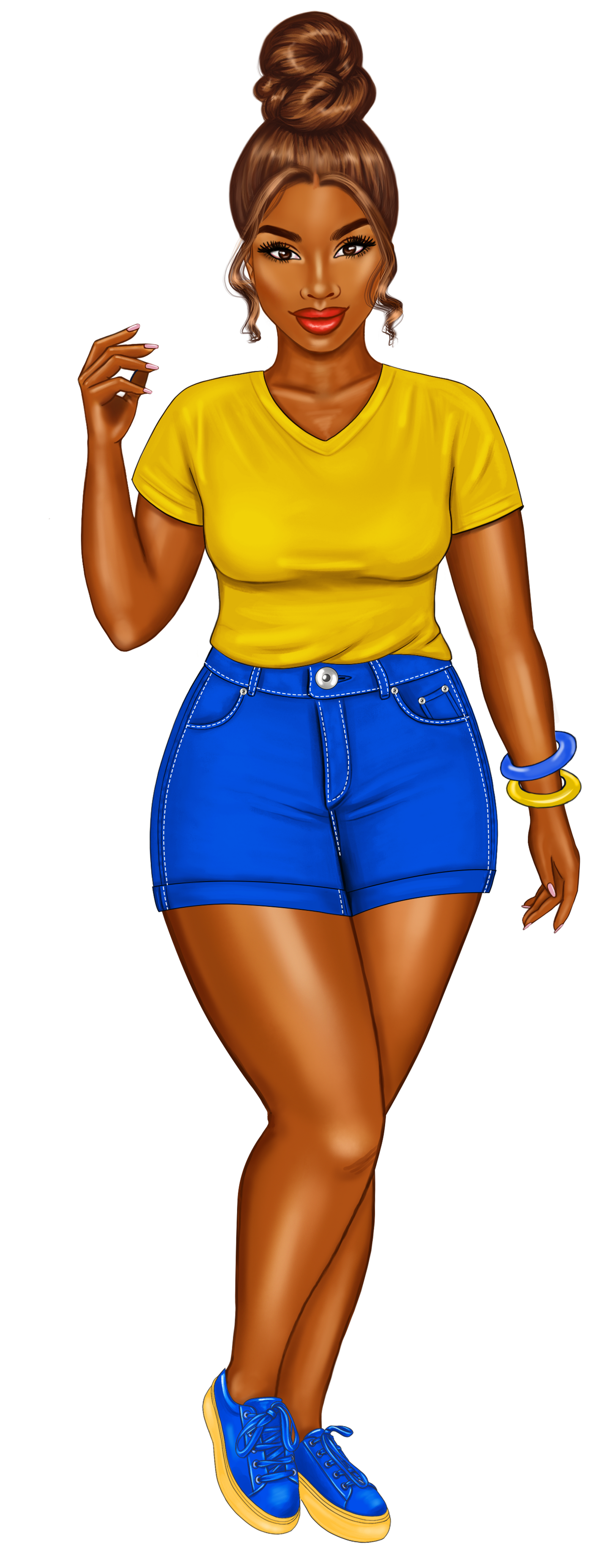 Blue and Gold Sorority Sister Bookmarks