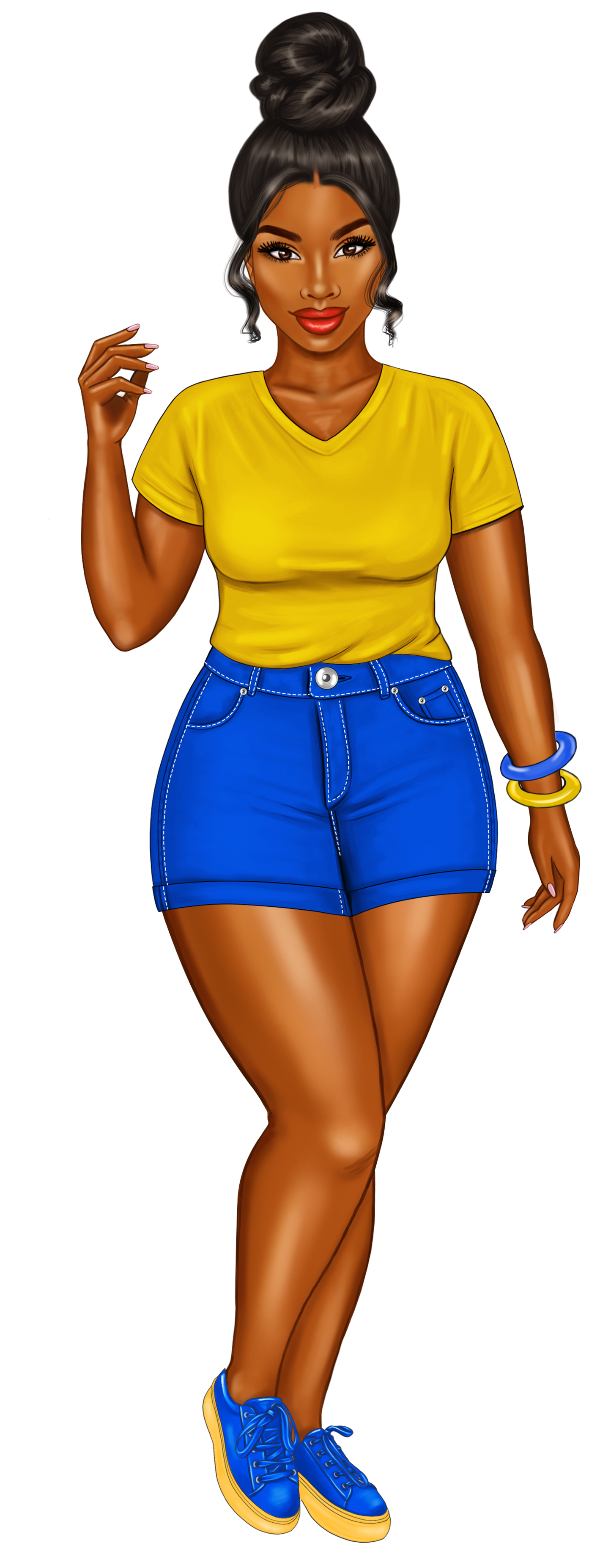 Blue and Gold Sorority Sister Bookmarks