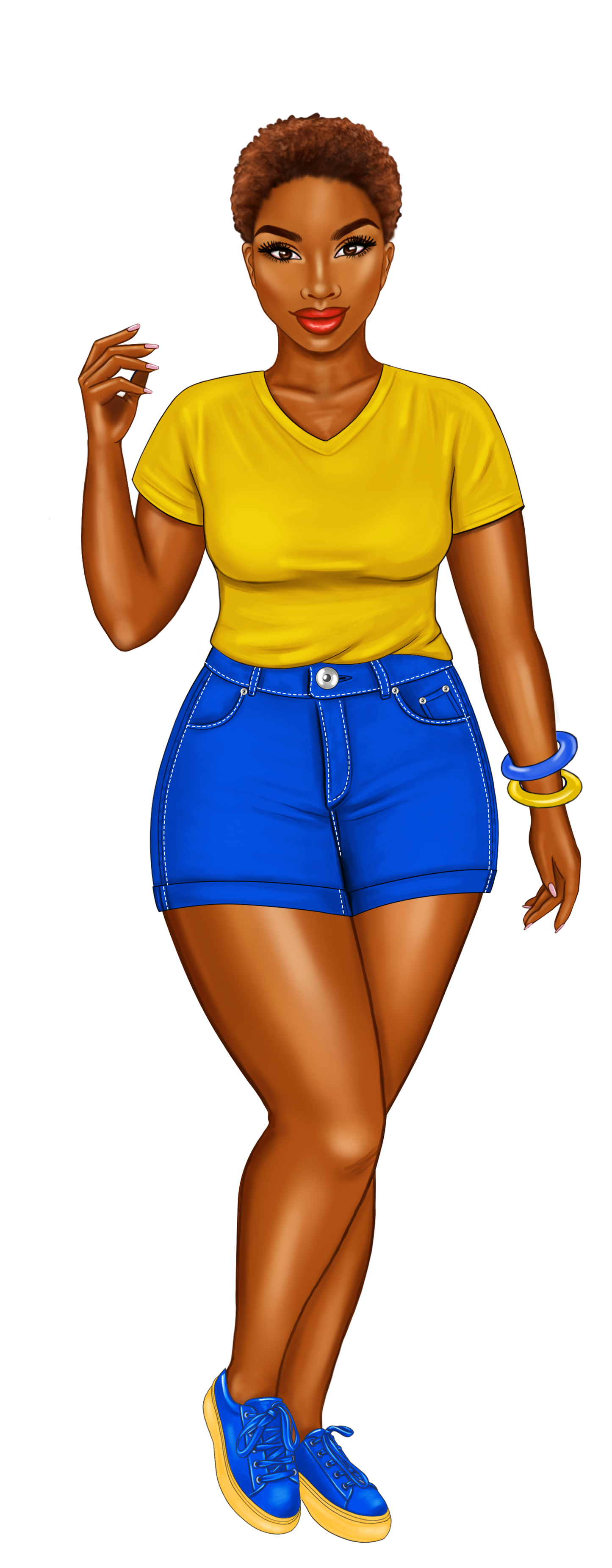 Blue and Gold Sorority Sister Bookmarks