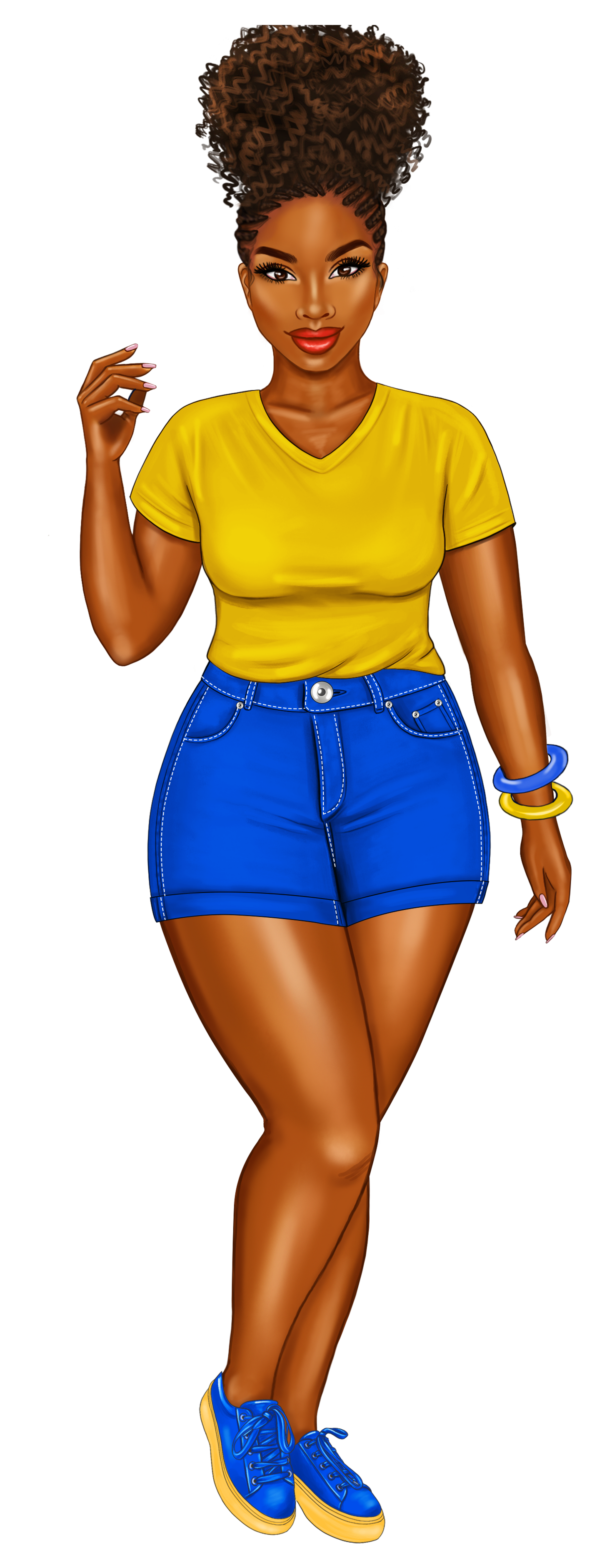 Blue and Gold Sorority Sister Bookmarks