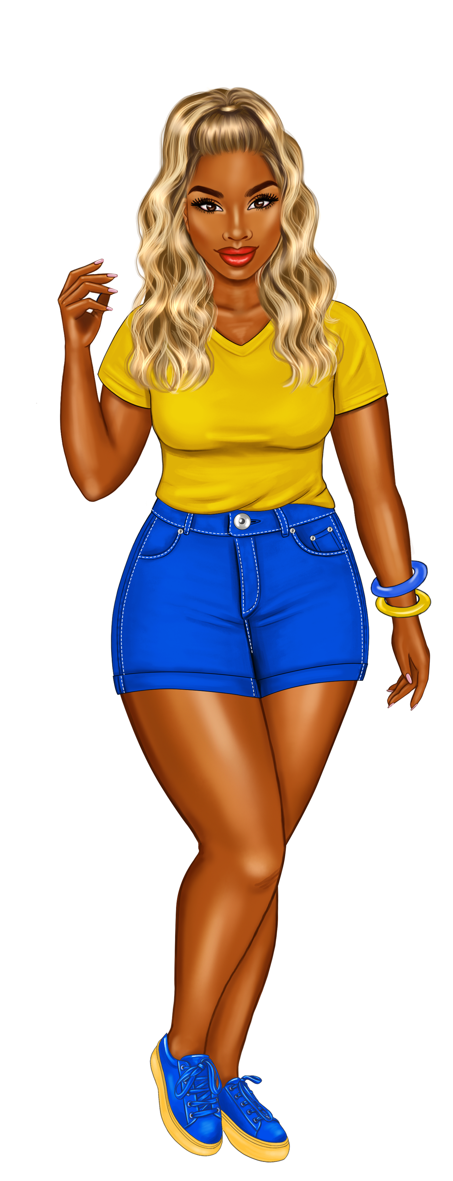 Blue and Gold Sorority Sister Bookmarks