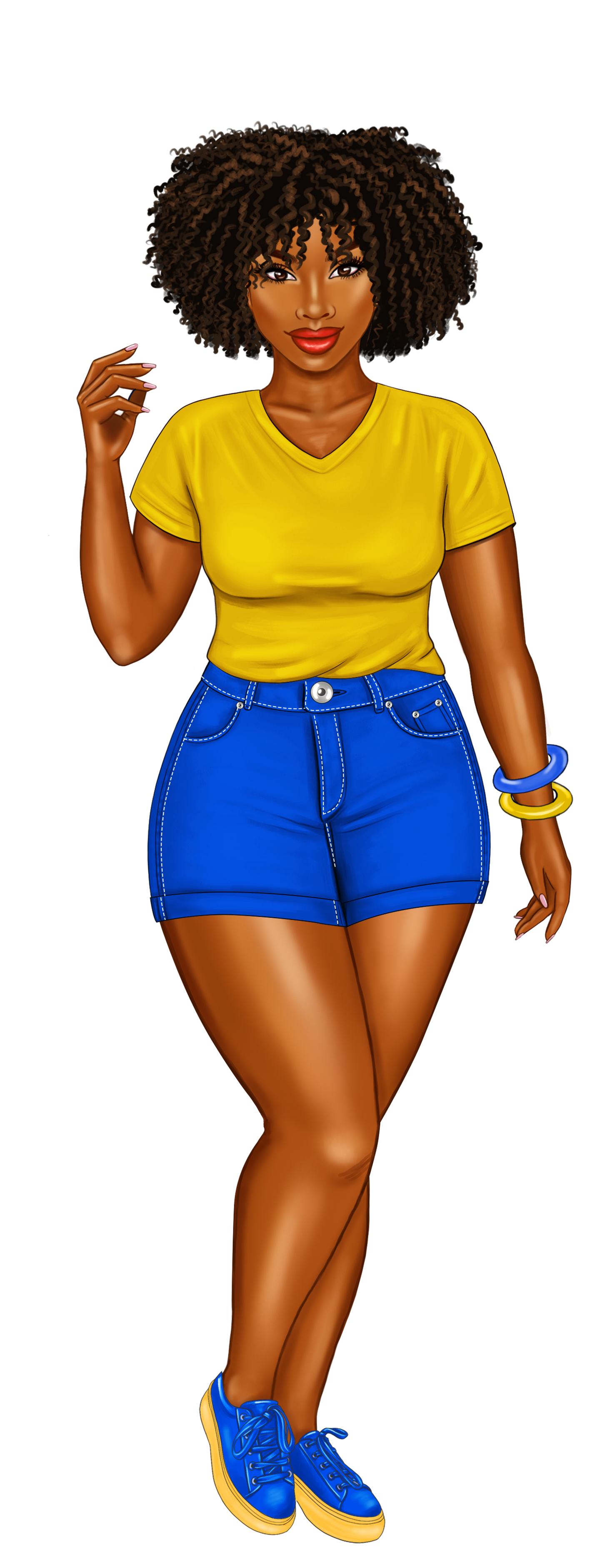 Blue and Gold Sorority Sister Bookmarks