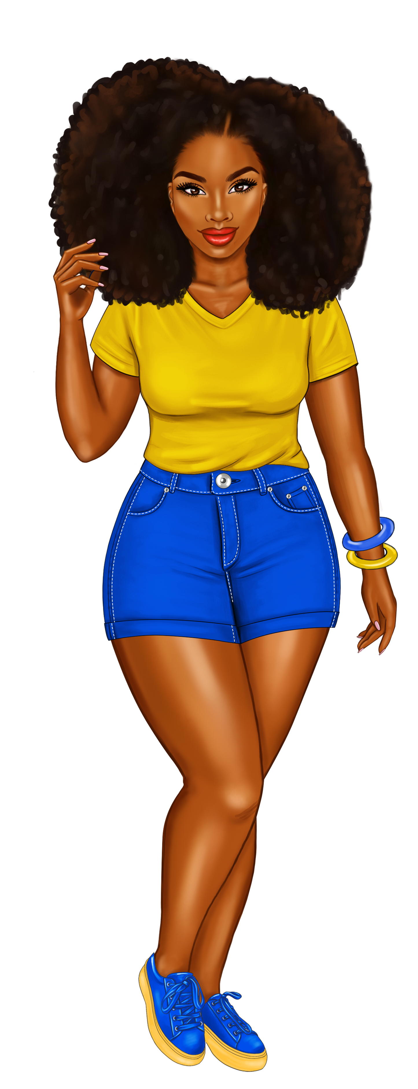 Blue and Gold Sorority Sister Bookmarks