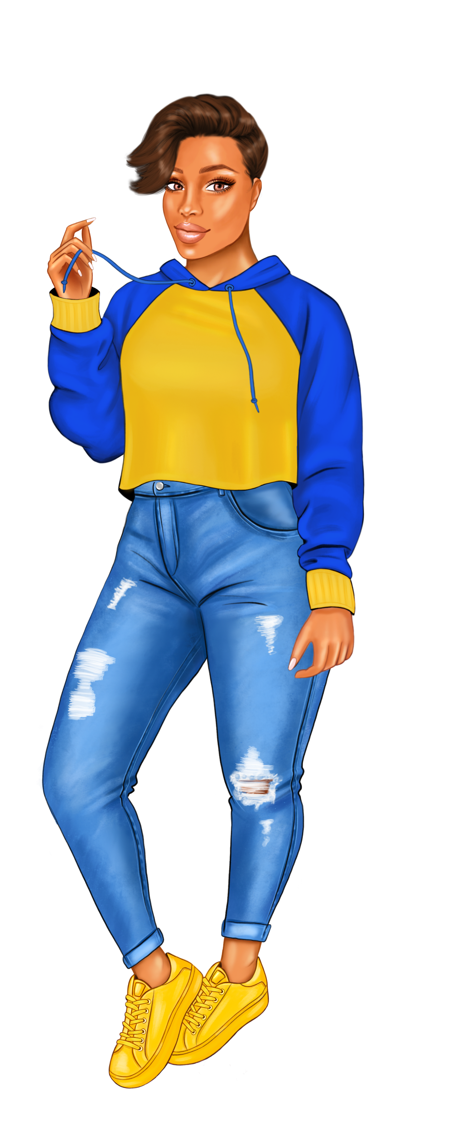 Blue and Gold Sorority Sister Bookmarks
