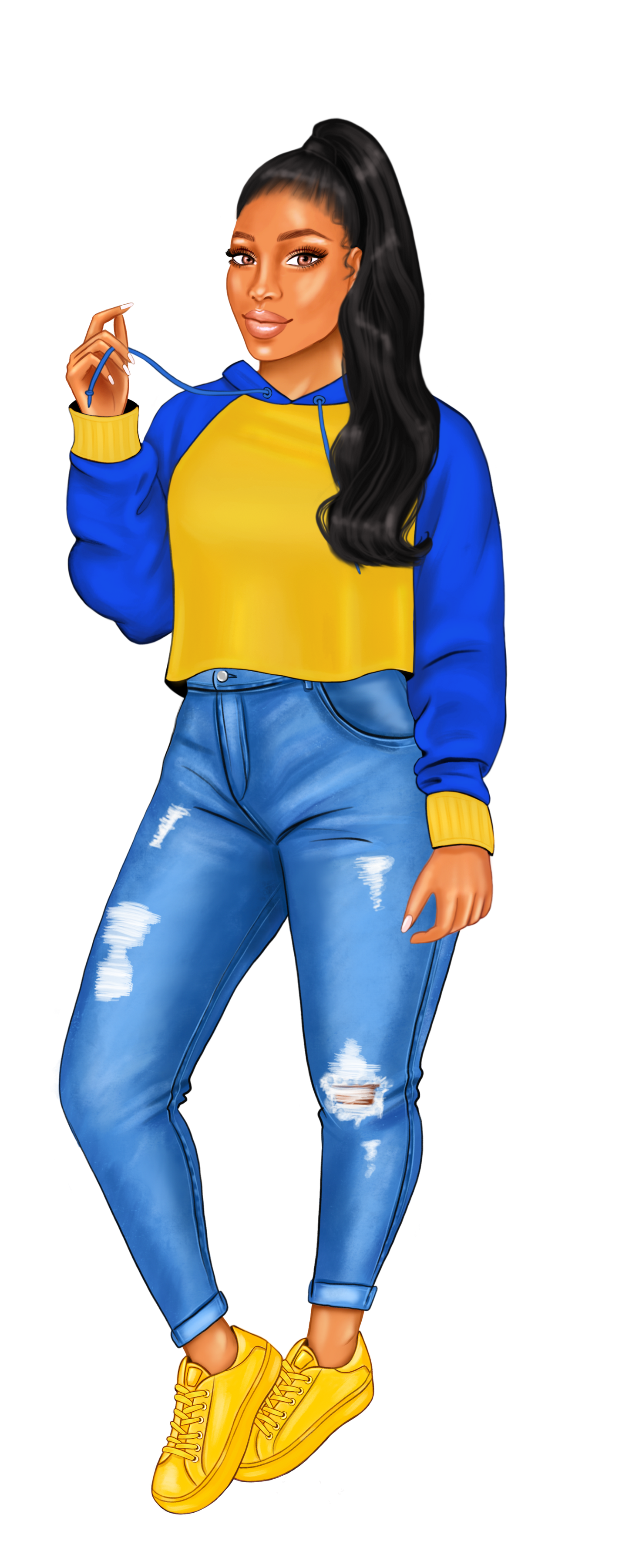 Blue and Gold Sorority Sister Bookmarks