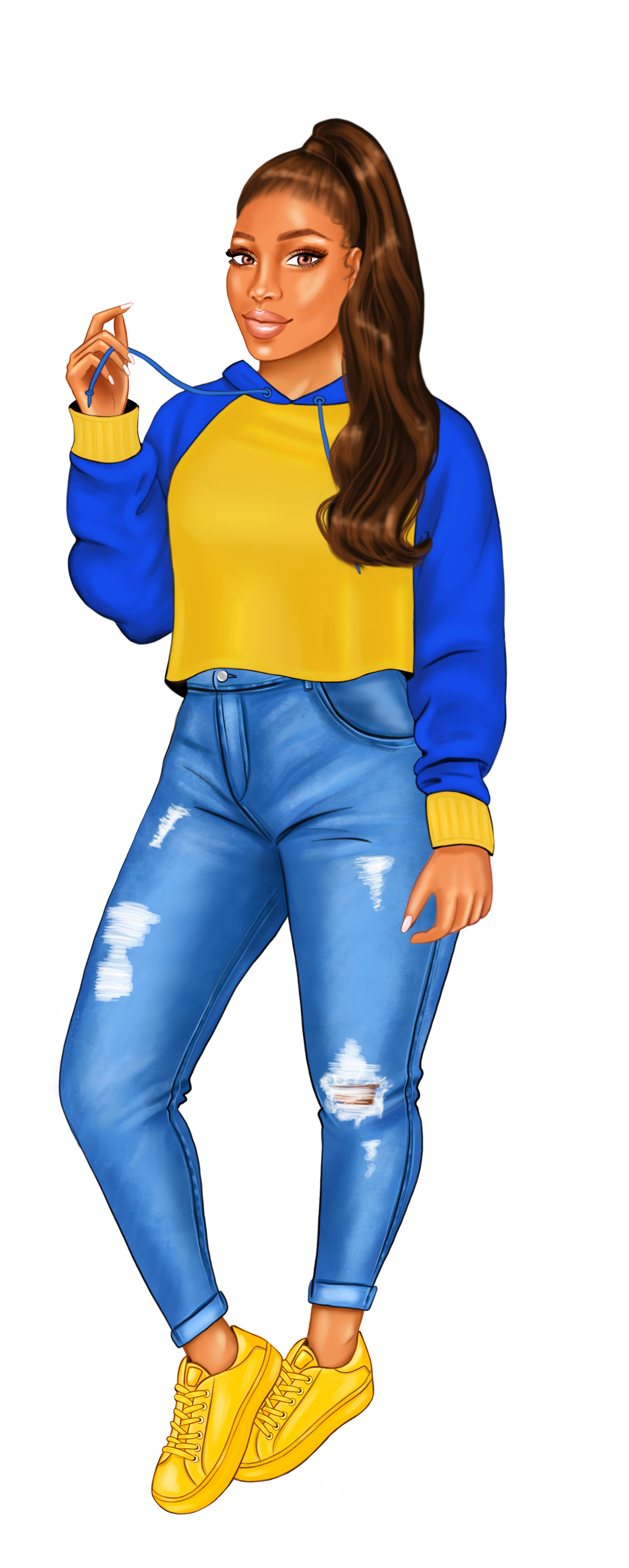 Blue and Gold Sorority Sister Bookmarks