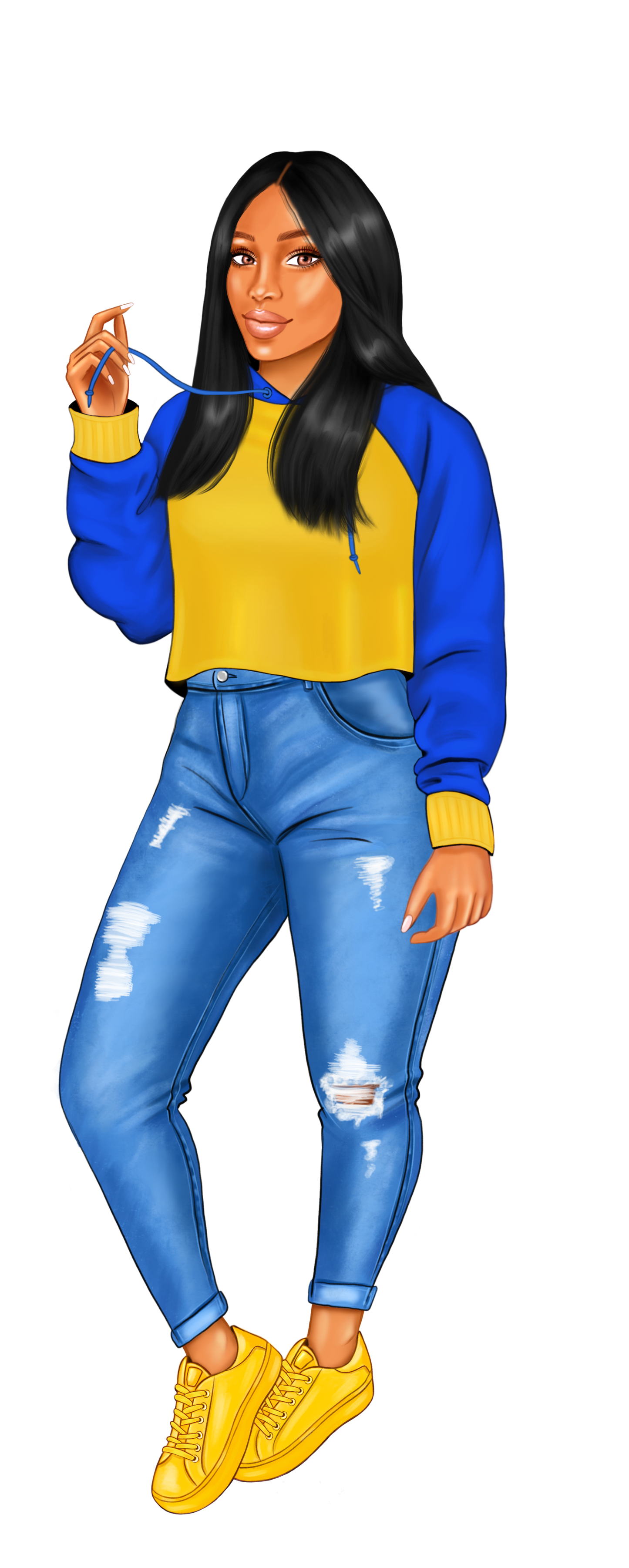Blue and Gold Sorority Sister Bookmarks