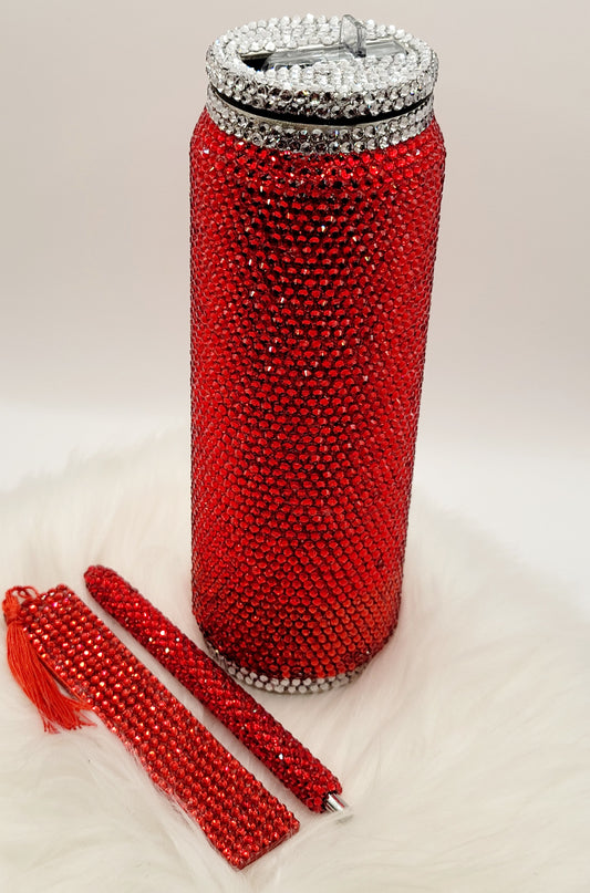 Ellegantly Blinged Soda Can Tumbler