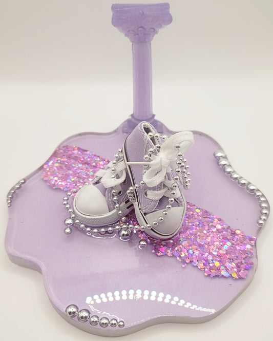 Chucks and Pearls Phone/Tablet Stand-Purple