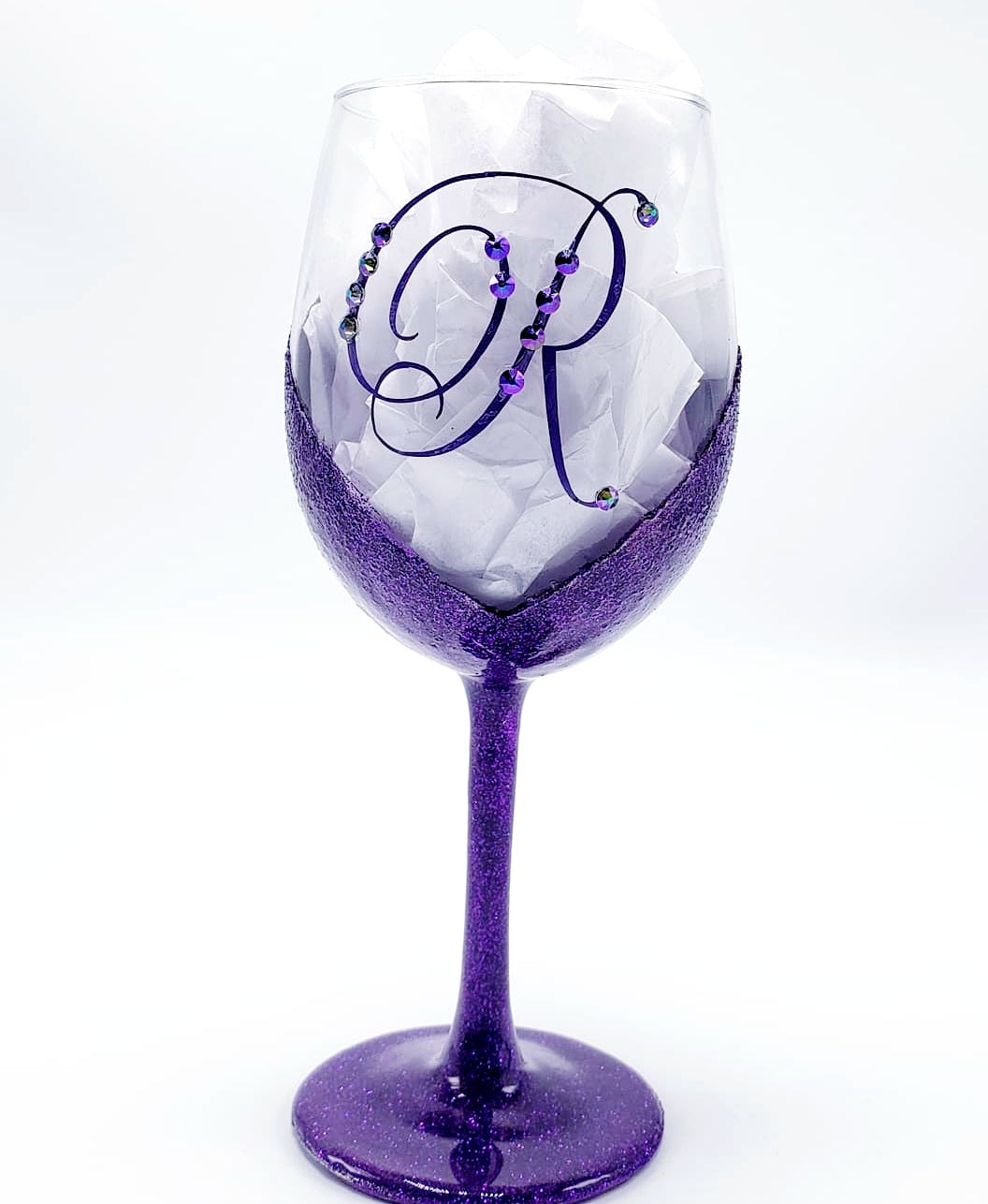 Initial Me! Wine Glass